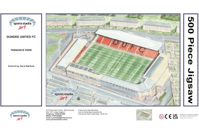 Tannadice Park Stadium Fine Art Jigsaw Puzzle - Dundee United FC